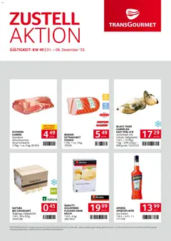 Vorschau der Angebote: Transgourmet Zustellaktion gültig ab 01.12.2025