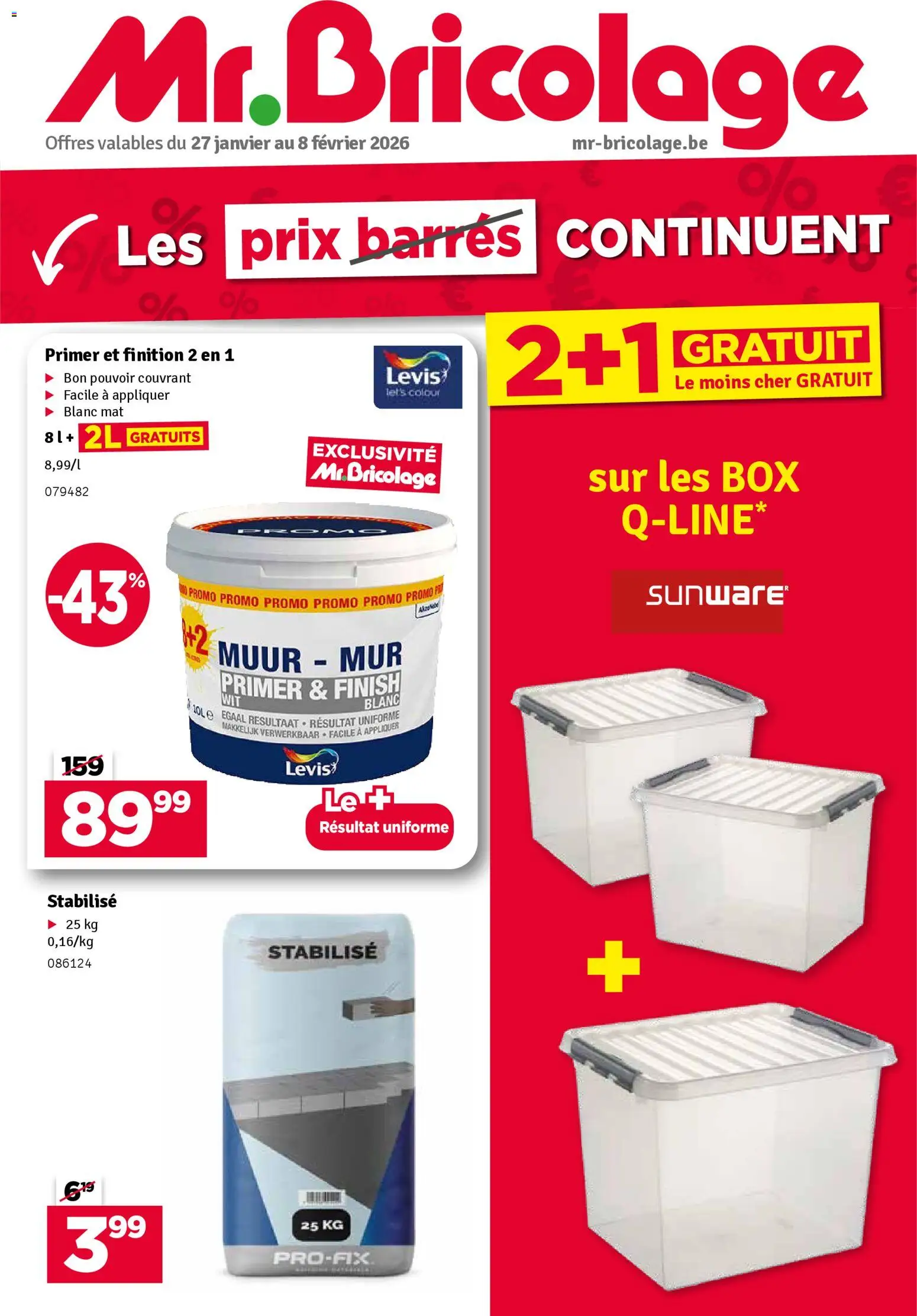 Voorbeeld van Folder / Publicité van winkel Mr Bricolage geldig vanaf 27/01/2026