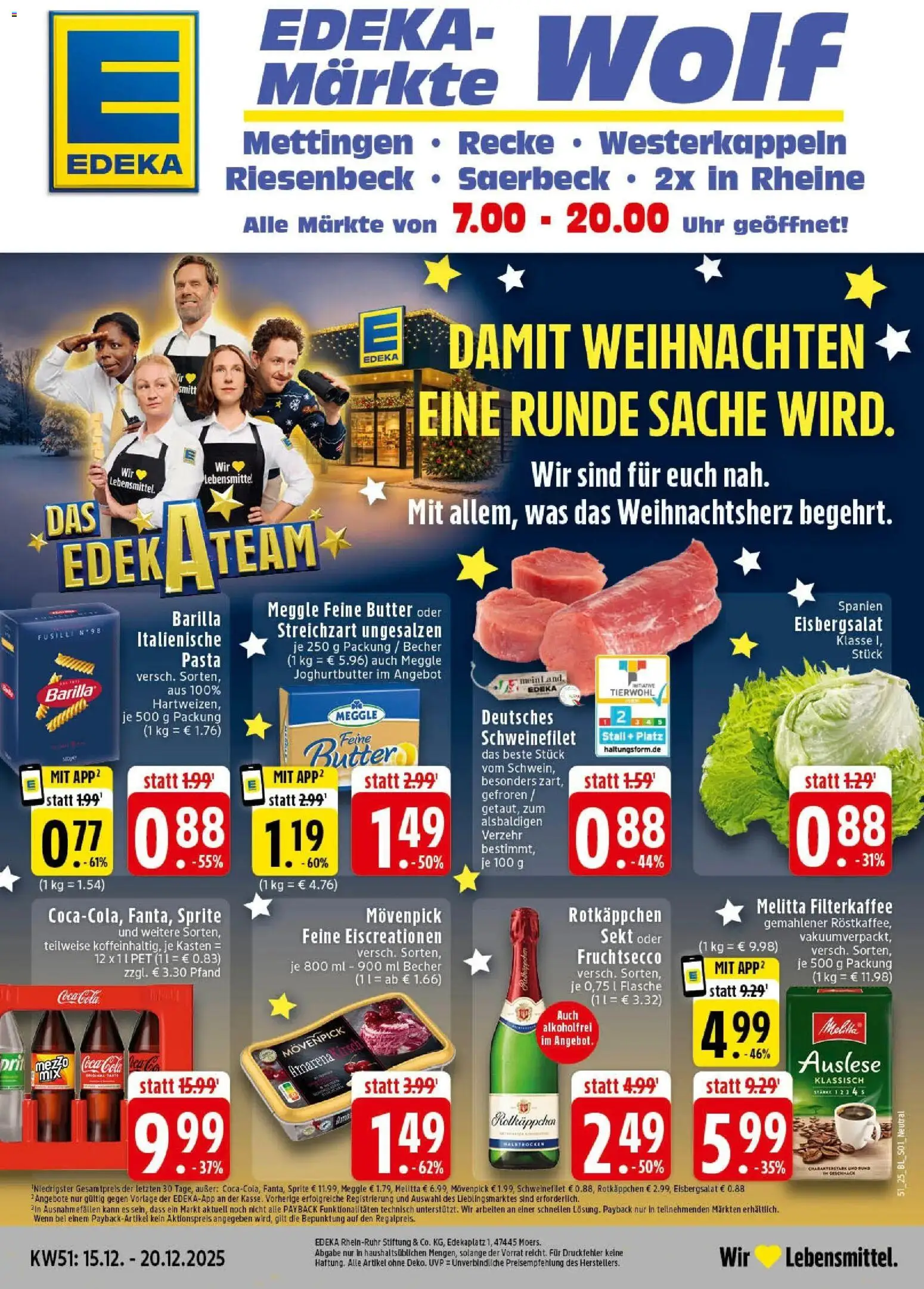 Vorschau von dem Prospekt des Geschäftes Edeka, gültig ab dem 15.12.2025
