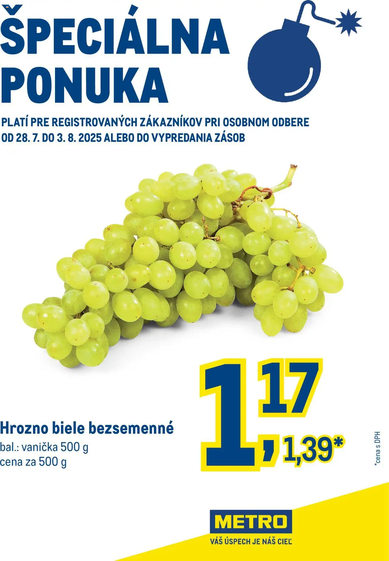 Metro Špeciálna ponuka - hrozno (28.07. - 03.08.2025) - Akčná ponuka