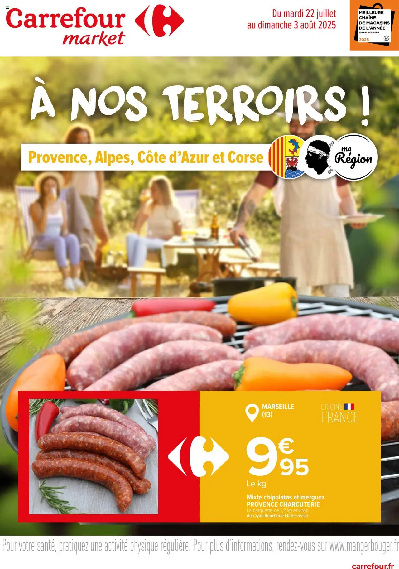 Catalogue à nos terroirs de PACA à la Corse de la boutique Carrefour Market valable du 22/07/2025 - Page numéro 1