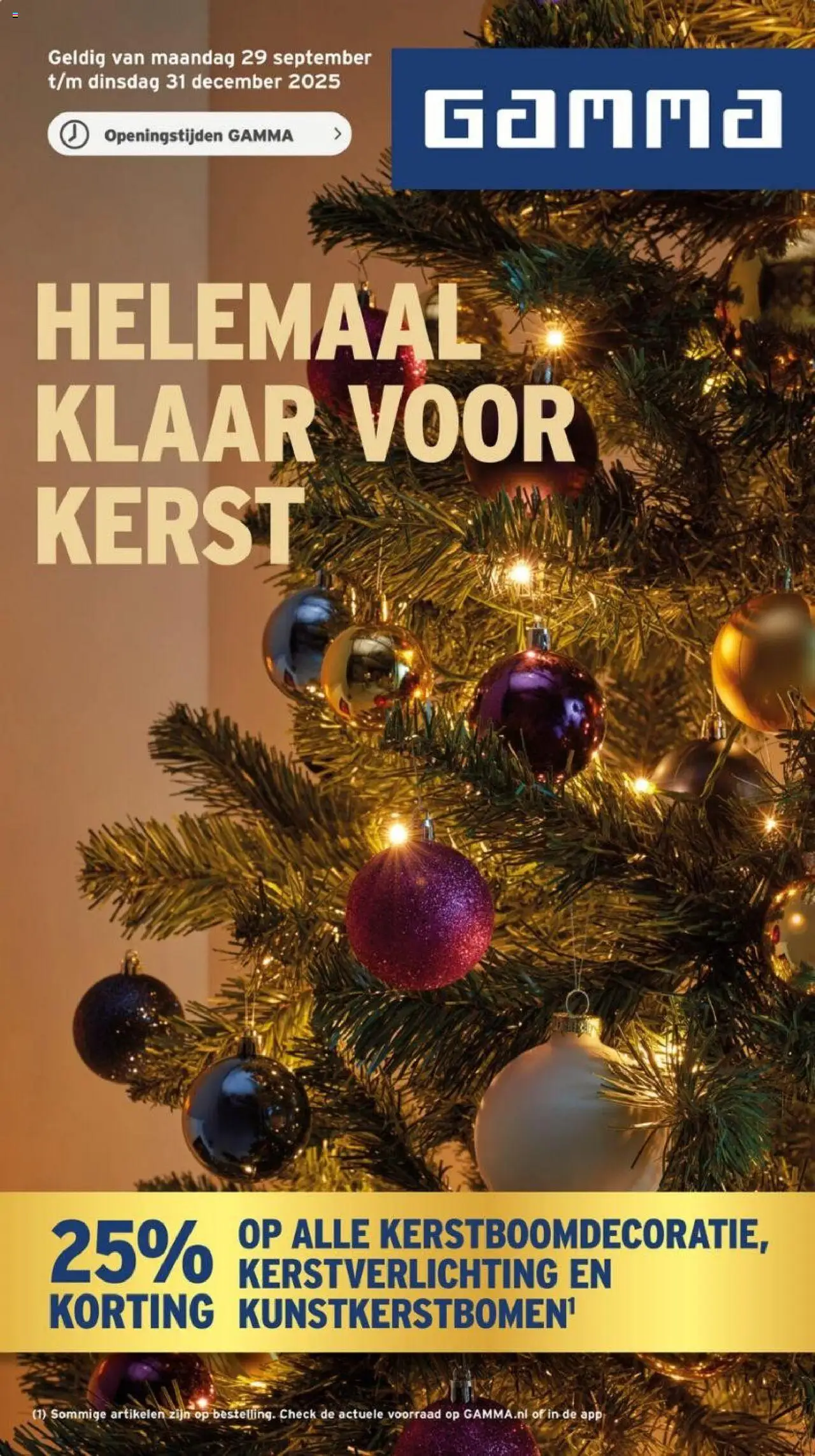 GAMMA shop Kerstspecial geldig vanaf 29-09-2025 - Paginanummer 1