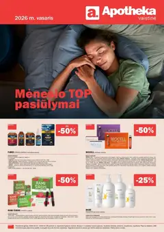 Apotheka parduotuvės leidinio Leidinys galiojančio nuo 2026.02.01 peržiūra