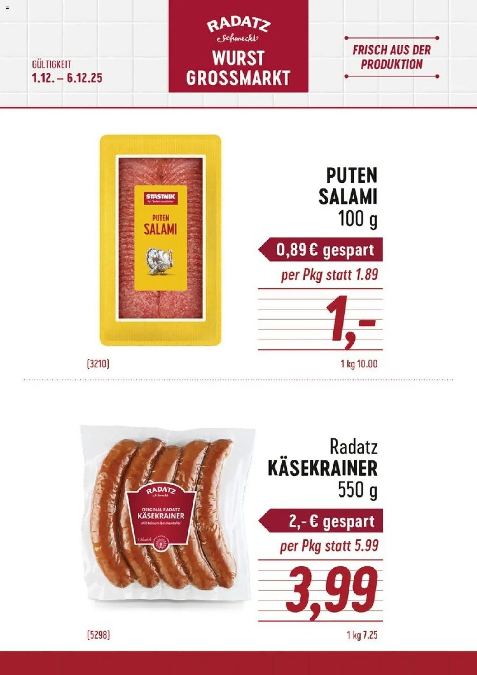 Vorschau der Angebote: Radatz Flugblatt gültig ab 01.12.2025