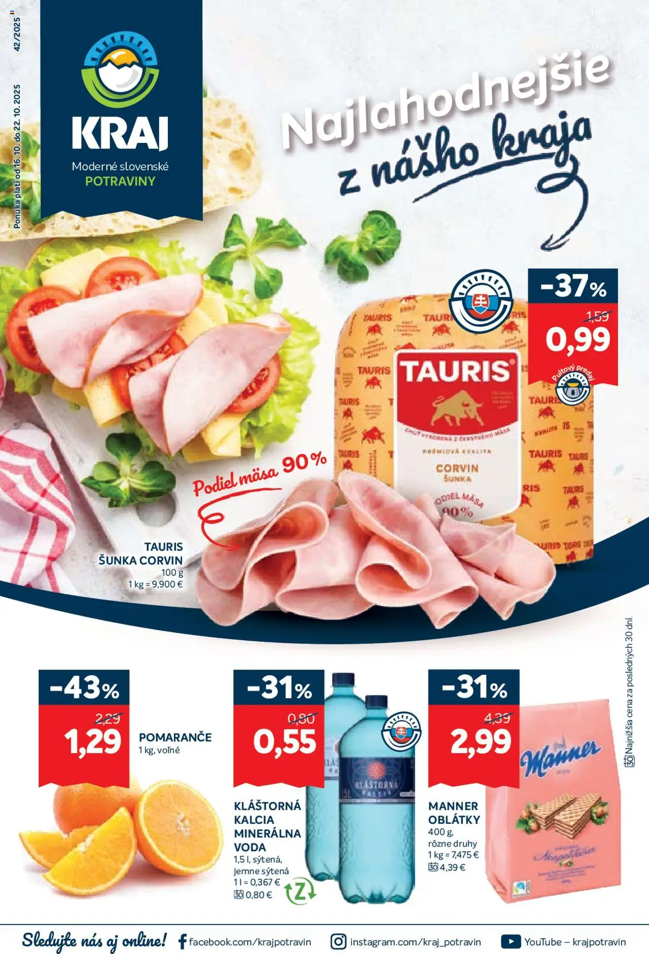 Kraj Leták (16.10. - 22.10.2025) - Akčná ponuka
