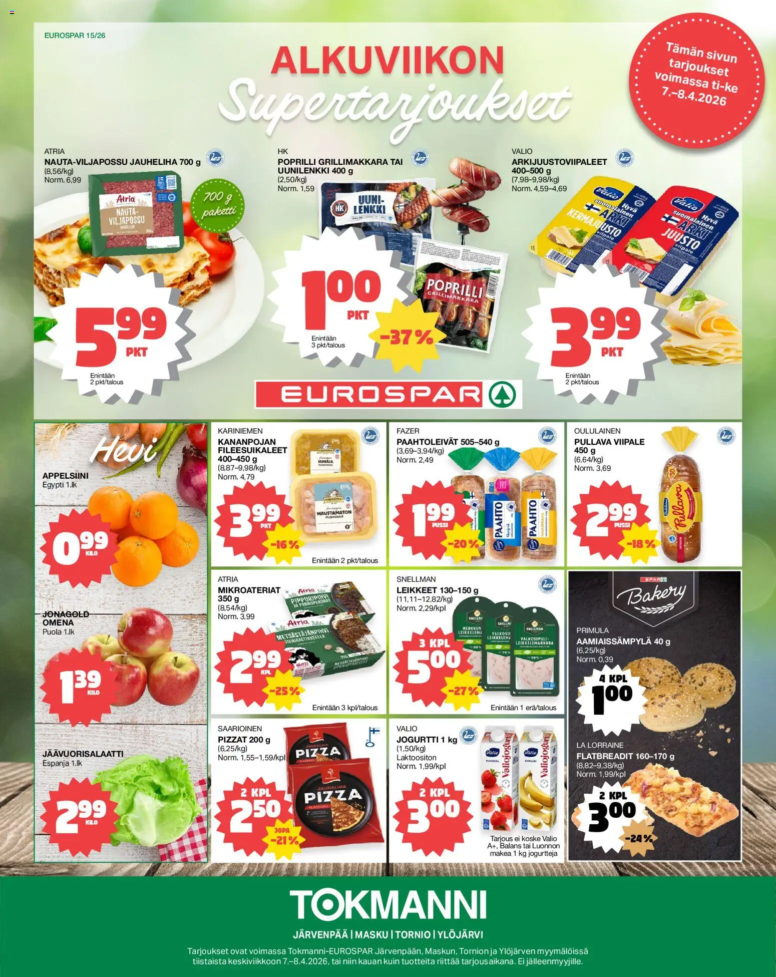 Kaupan Tokmanni Tokmanni - EUROSPAR esikatselu, voimassa 07/04/2026