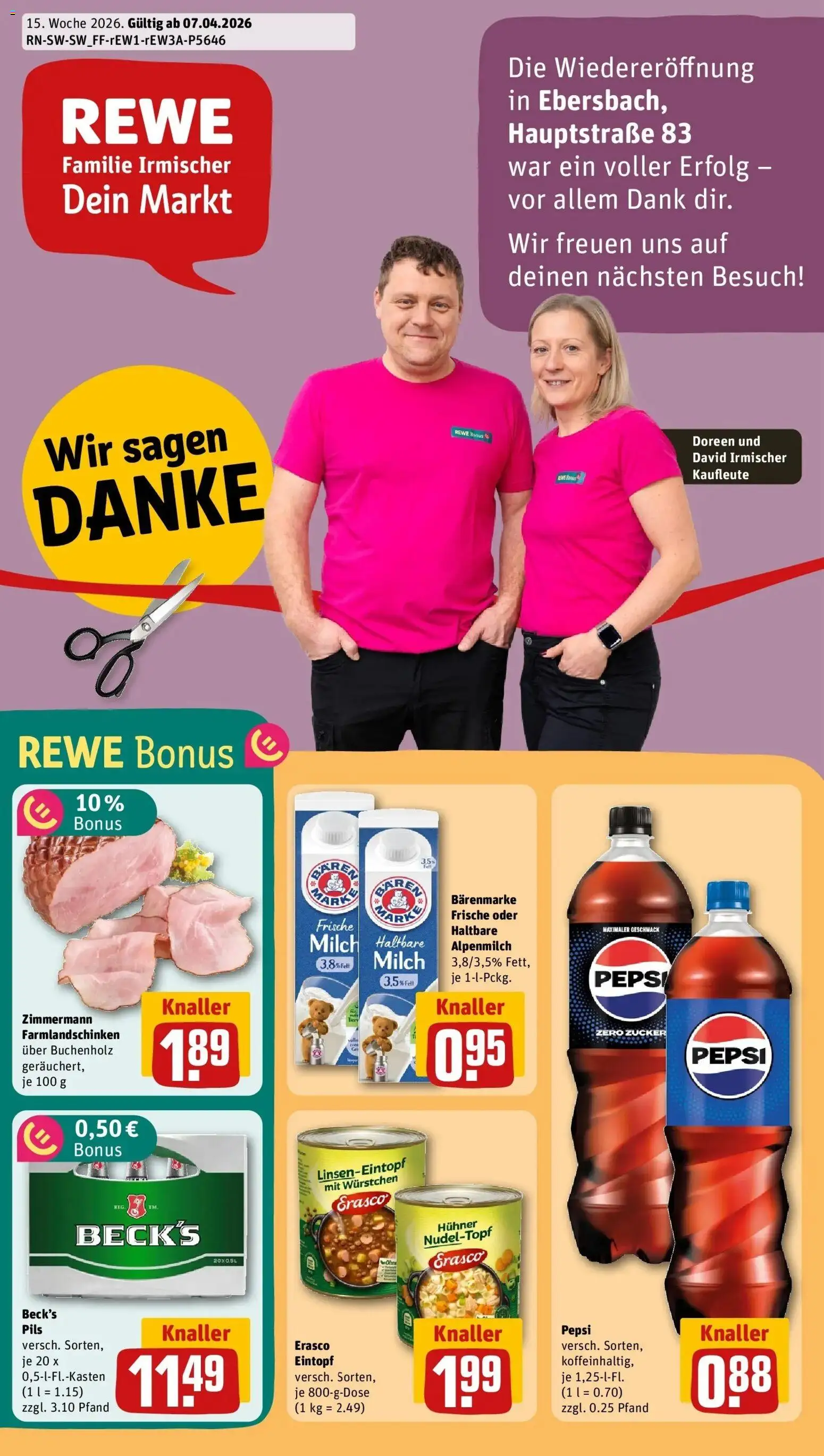 Vorschau von dem Prospekt des Geschäftes Rewe, gültig ab dem 05.04.2026