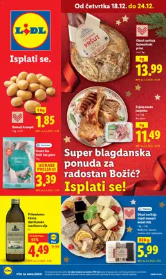 Pregled letka Katalog trgovine Lidl vrijedi od 18.12.2025