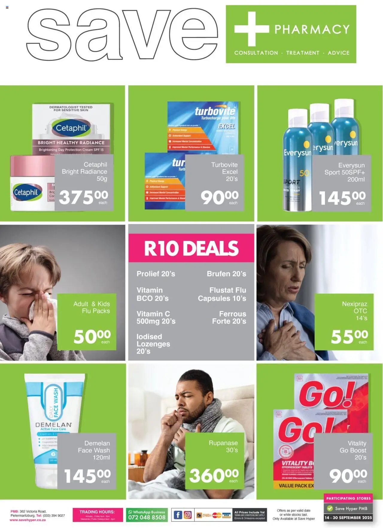 Save Pharmacy Specials from 14/09 - 30/09/2025 > Promotions