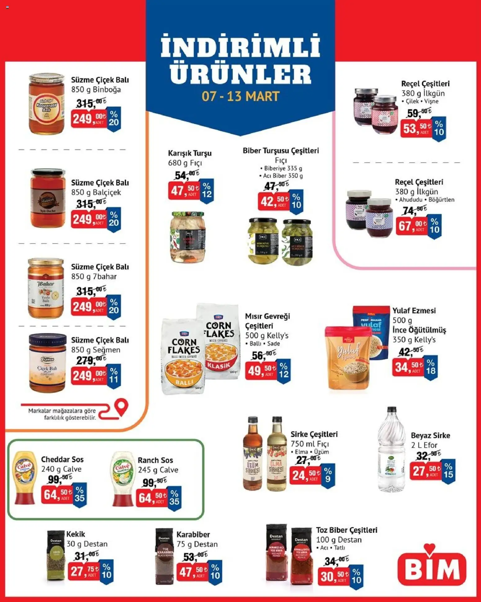 BİM BİM - İndirimli Ürünler 07.03.2026 - Broşürünün önizlemesi