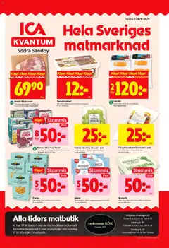 Förhandsgranska reklamblad Södra Sandby från butik ICA Kvantum gäller från 08/09/2025