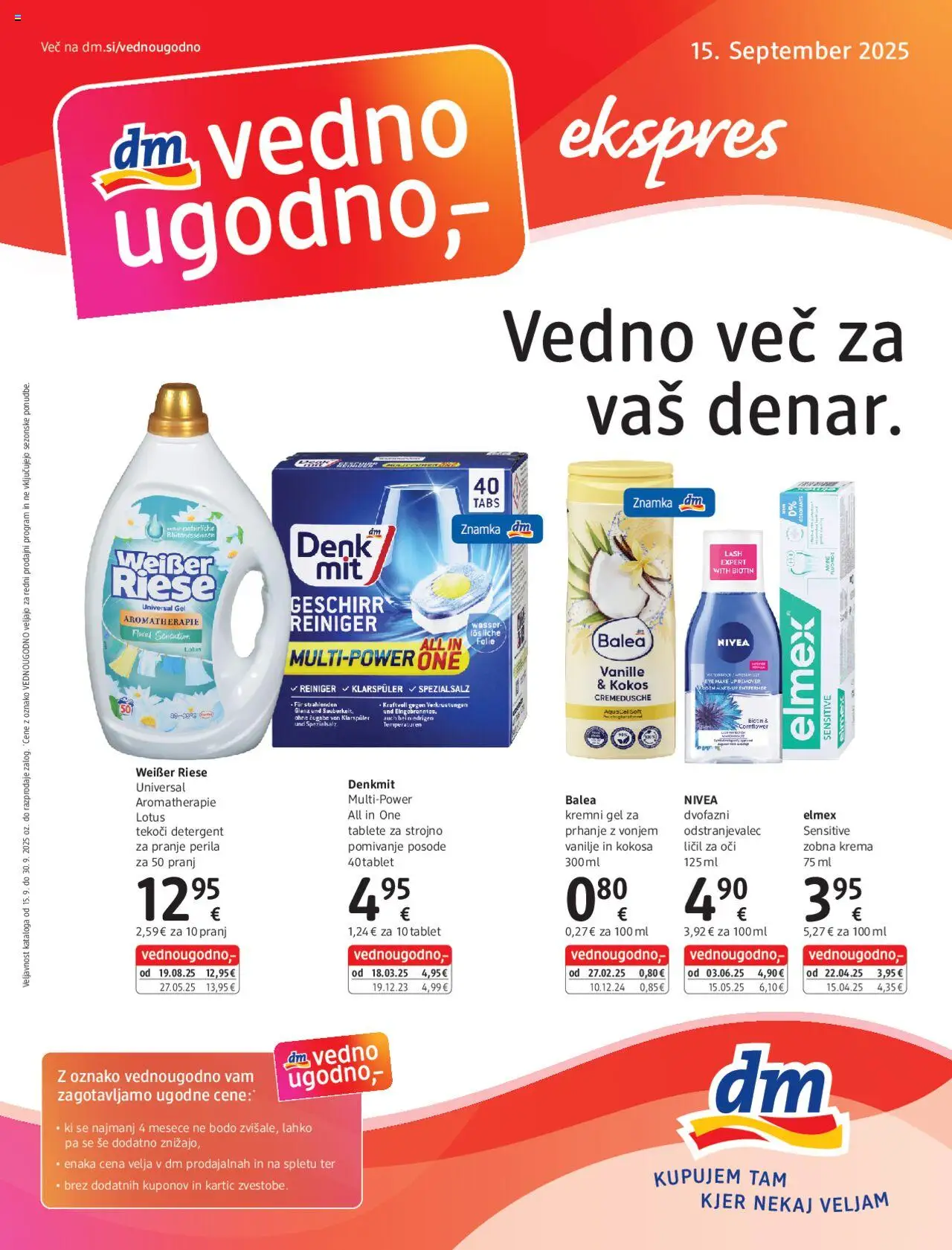 DM Drogerie Markt Katalog ekspres od 15.09.2025 - aktualna ponudba - stran 1