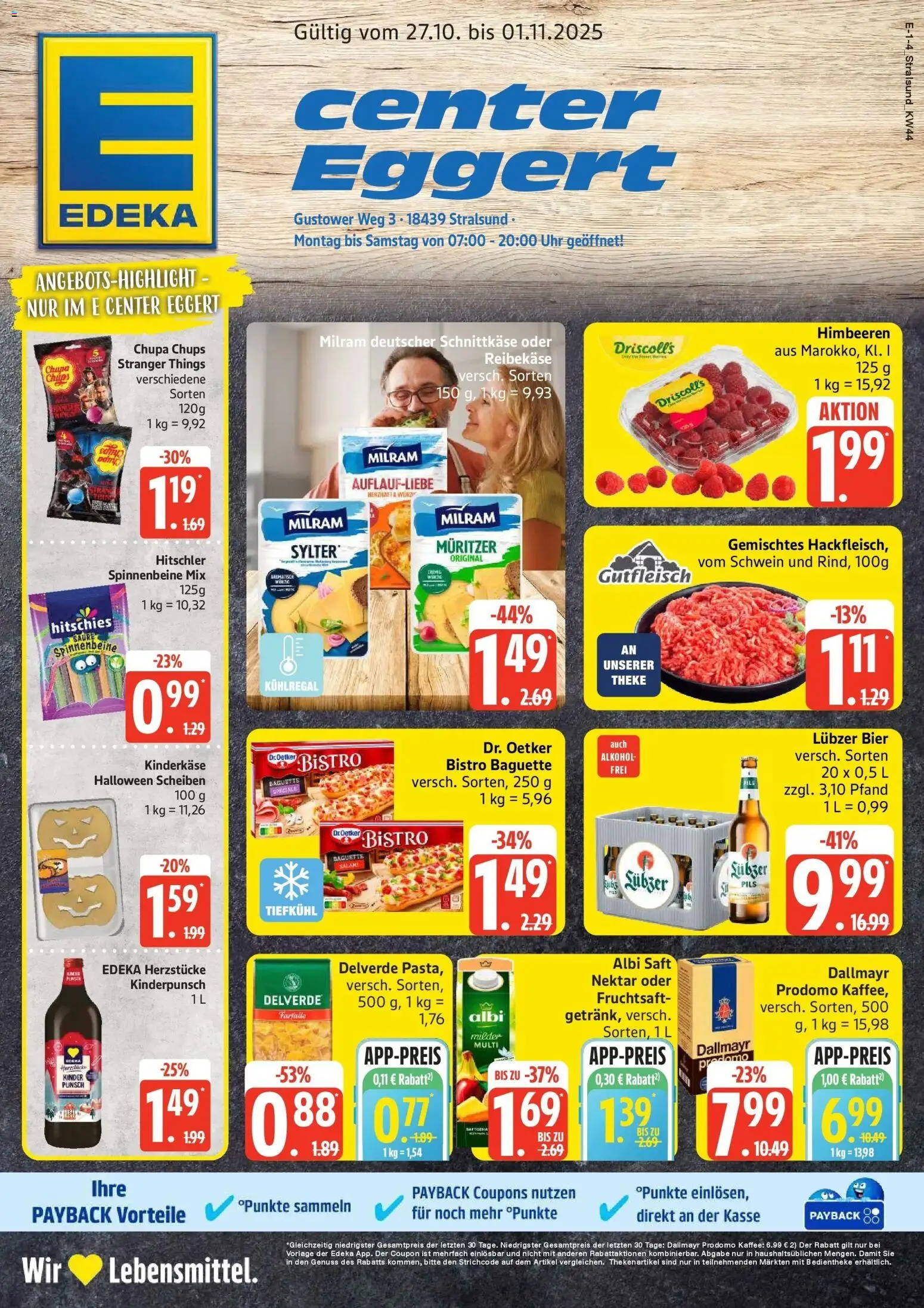 Vorschau von dem Prospekt des Geschäftes Marktkauf, gültig ab dem 26.10.2025 - Kaffee, Chips, Bier, Himbeeren, Alkohol, Dallmayr, Dallmayr prodomo, Pils