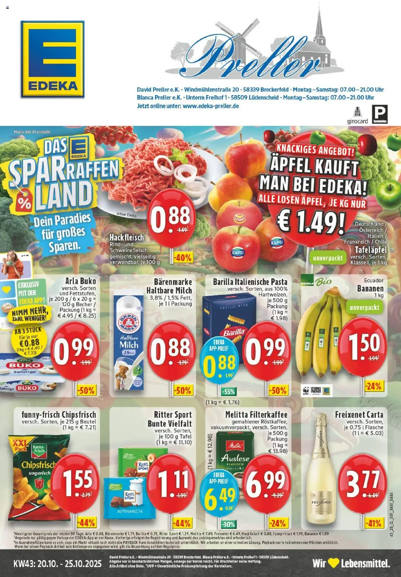EDEKA Prospekt ab 19.10.2025 - Prospekt Breckerfeld Online