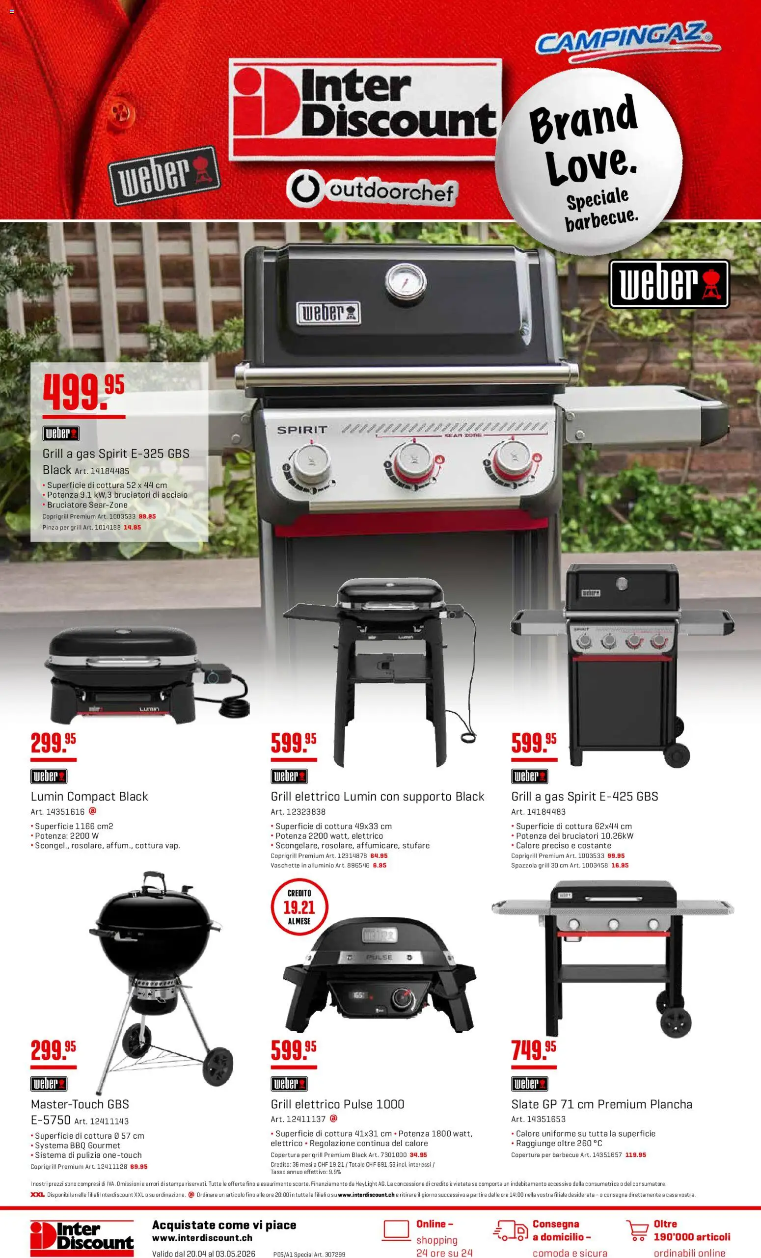 Vorschau des Merkblatts Interdiscount aktionen Grill und eScooter IT vom Shop Interdiscount gültig von 20.04.2026 bis 03.05.2026