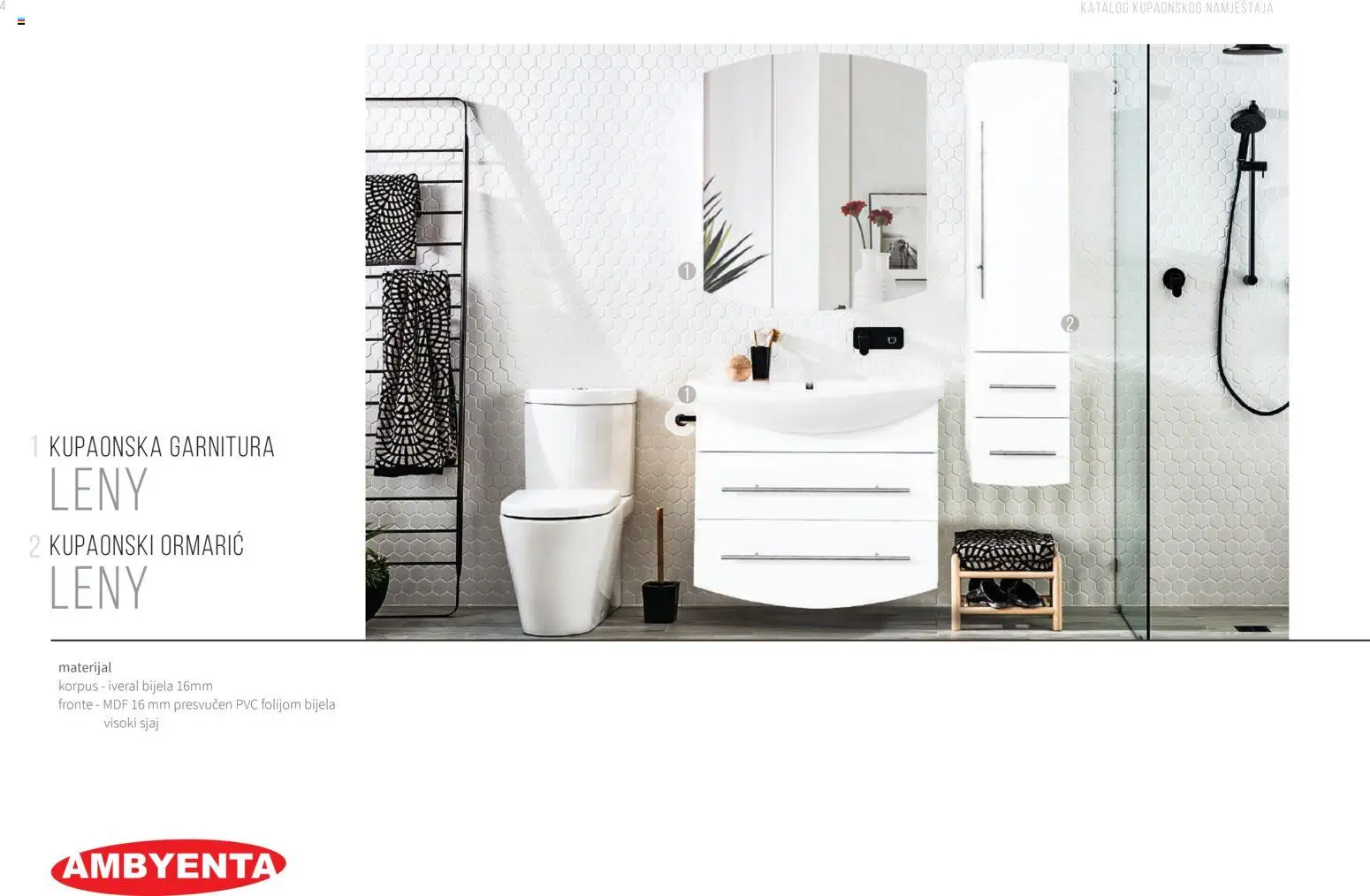 Pregled letka Katalog Kupaonski namještaj trgovine AMBYENTA vrijedi od 2025.10.01