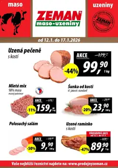 Náhled nabídky: Prodejny Zeman Leták - Plzeň platný od 12.01.2026