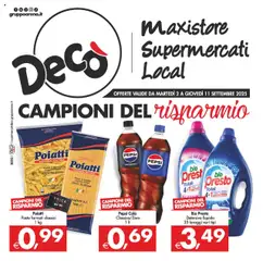 Anteprima dell'opuscolo Volantino Maxistore, Supermercati, Local - Sicilia dal negozio Decò valido da 02/09/2025