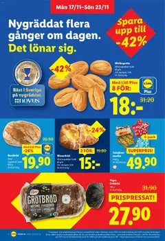 Förhandsgranska reklamblad Aktuella reklamblad Lidl från butik Lidl gäller från 17/11/2025 | Sida : 4