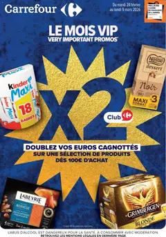 Prévisualisation de Le mois vip, des promos très importantes du magasin Carrefour formulaire valide 24/02/2026