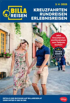 Vorschau der Angebote: Billa Kreuzfahrten Rundreisen Erlebnisreisenb3/4 2025 gültig ab 03.06.2025
