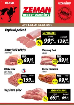 Náhled nabídky: Prodejny Zeman Leták platný od 13.10.2025