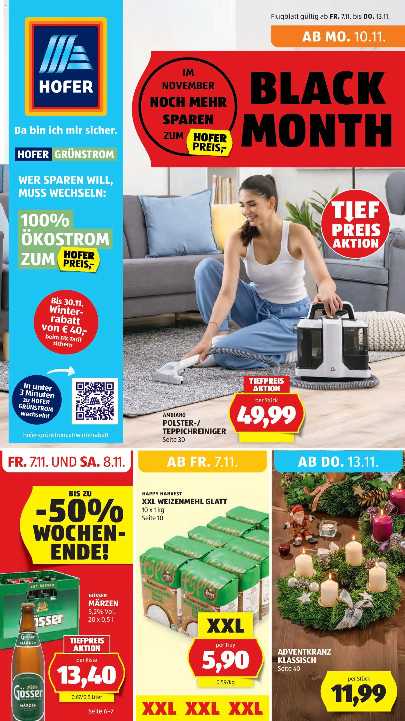 Vorschau der Angebote: Hofer Black Friday gültig ab 07.11.2025
