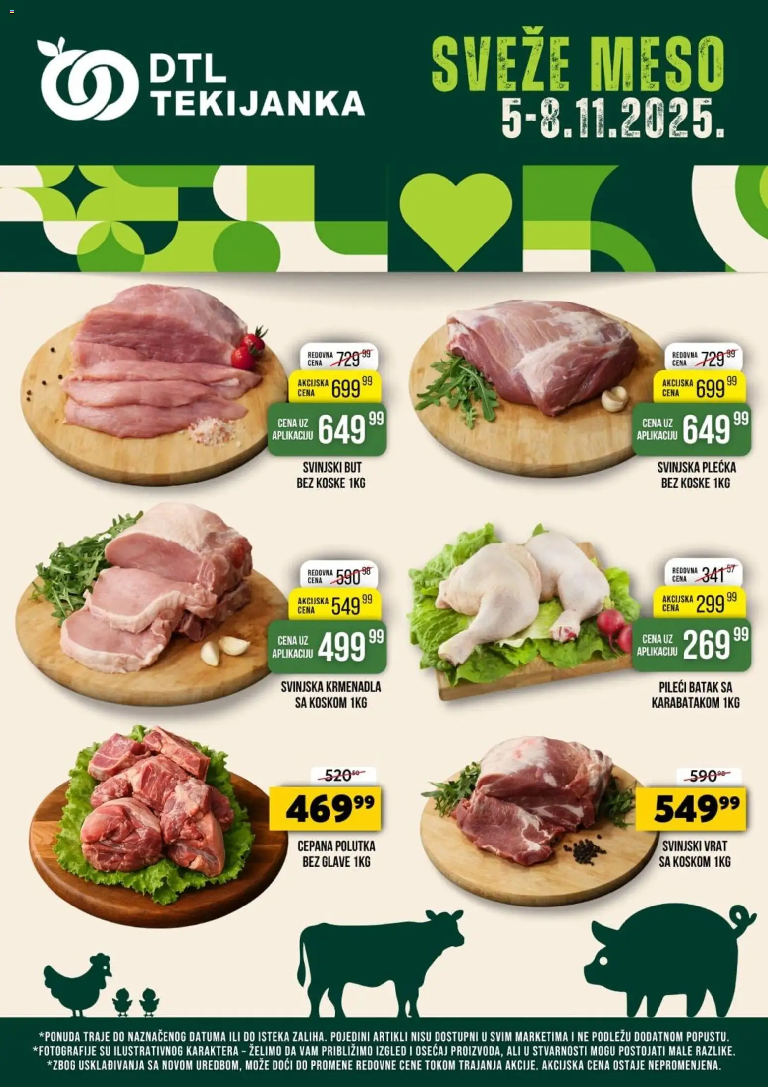 Pregled Tekijanka kataloga - važi od 05.11.2025