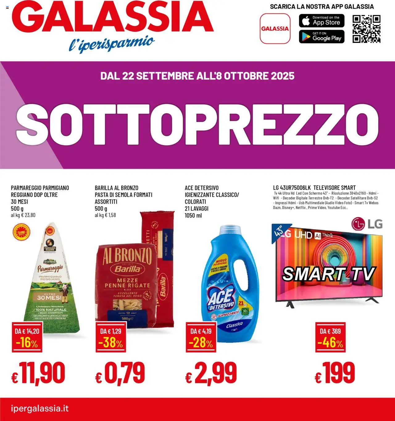 Volantino Galassia valido da 22/09/2025 numero di pagina 1