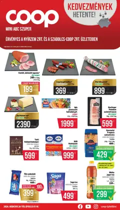COOP - COOP - Mini & Abc & Szuper / Nyírzem megtekintése, amely érvényes 2026.03.26.-től