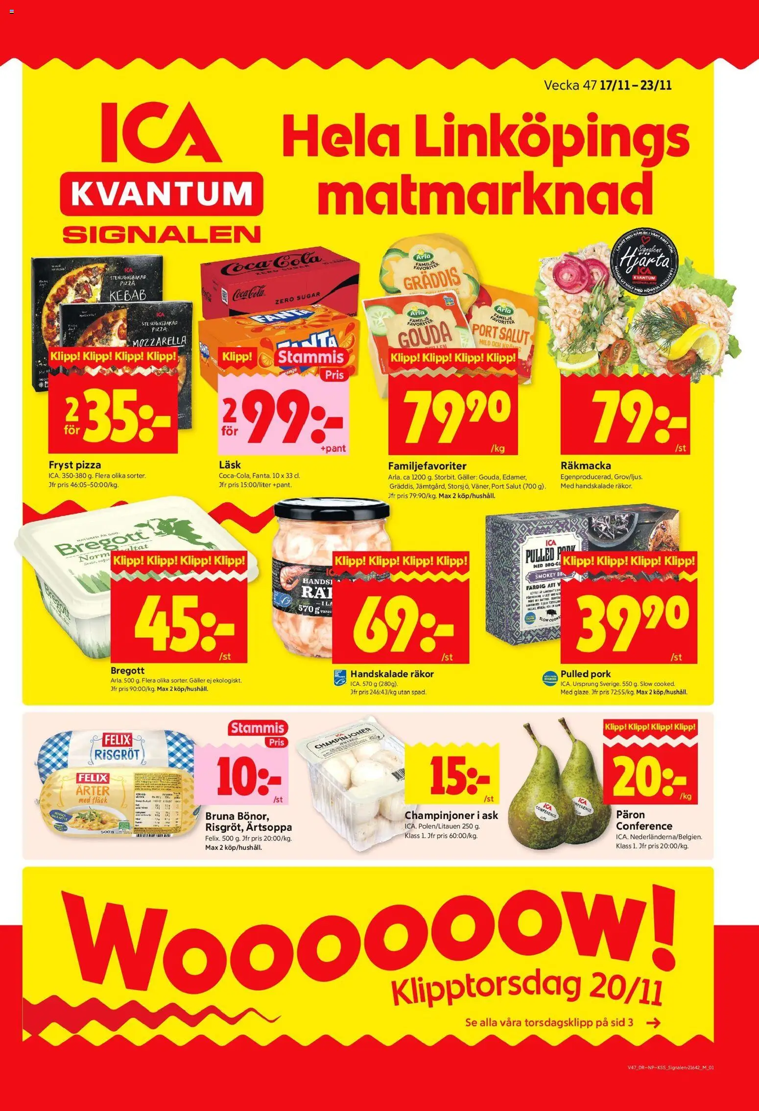 Förhandsgranska reklamblad Linköping från butik ICA Kvantum gäller från 17/11/2025