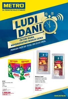 Pregled Metro kataloga - važi od 19.02.2026