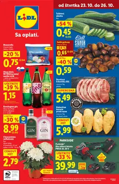 Náhľad Lidl letáku platného od 23.10.2025