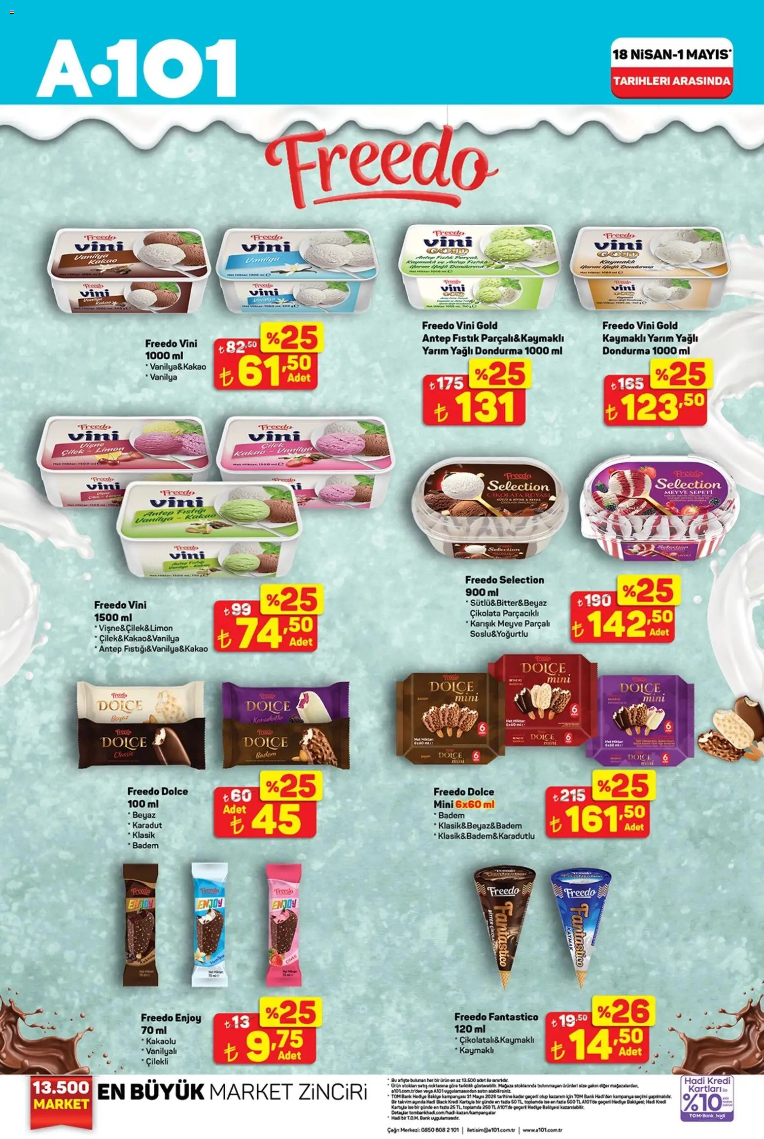 A101 A101 Katalog Freedo 18.04.2026 - Broşürünün önizlemesi