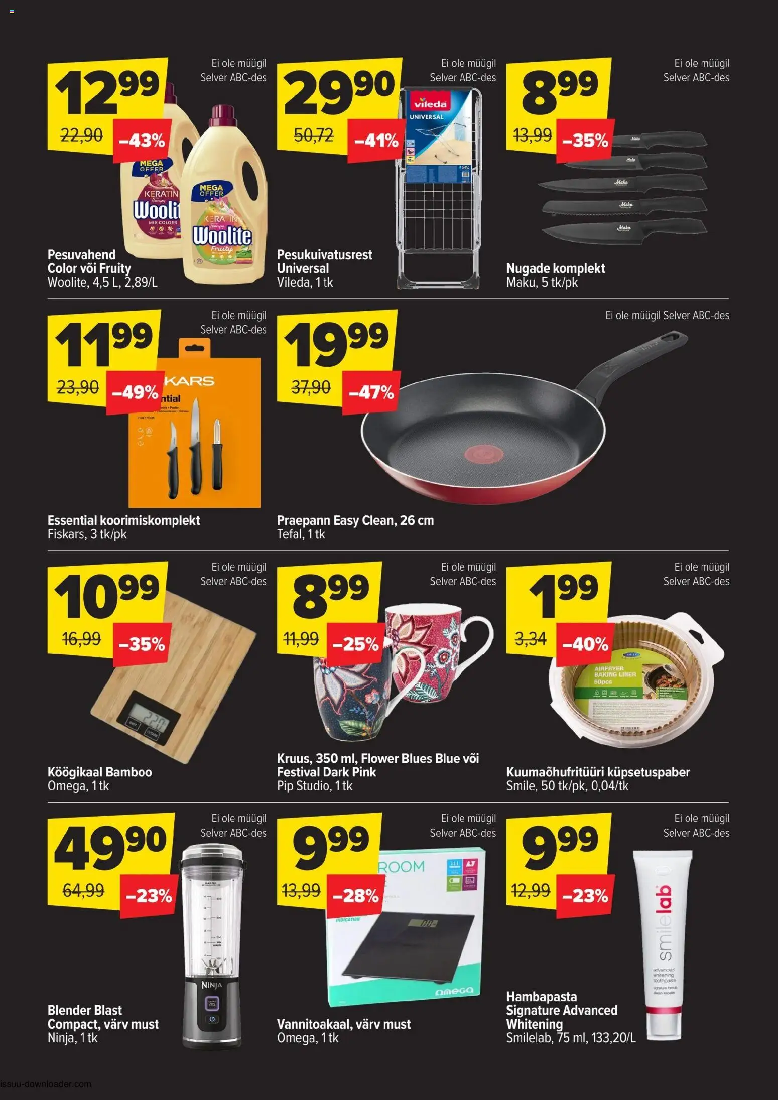 Selver kliendilehe eelvaade alates 2026.01.06