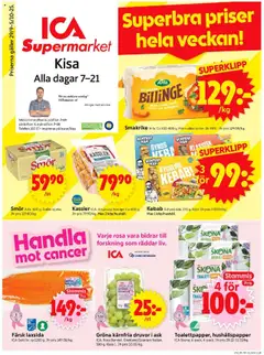 Förhandsgranska reklamblad Kisa från butik ICA Supermarket gäller från 29/09/2025