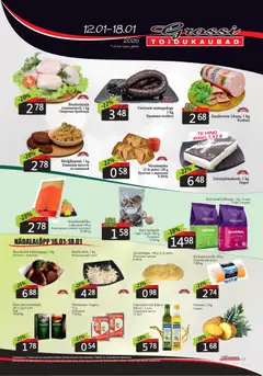 Grossi Toidukaubad kliendilehe eelvaade alates 2026.01.12