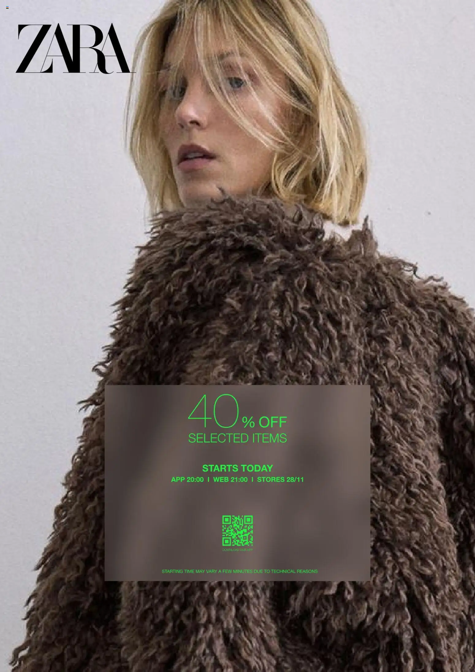 Pregled letka Black Friday trgovine Zara vrijedi od 27.11.2025