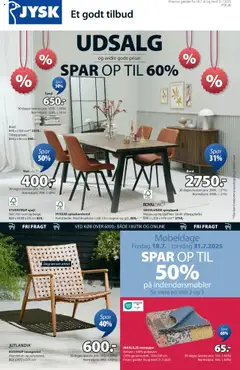 Eksempel på tilbudsavis Tilbudsavis fra butik JYSK gyldig fra 18/07/2025