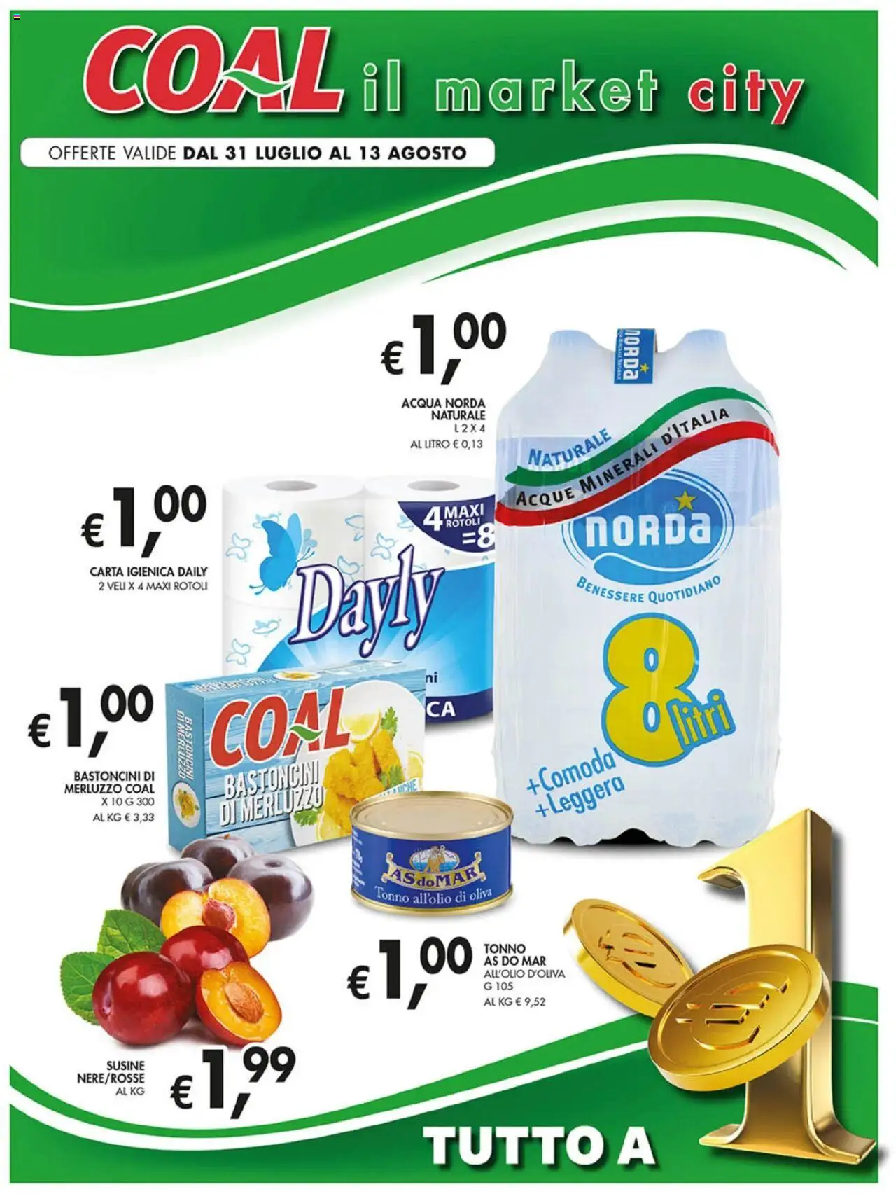 Volantino Coal valido da 31/07/2025 numero di pagina 1