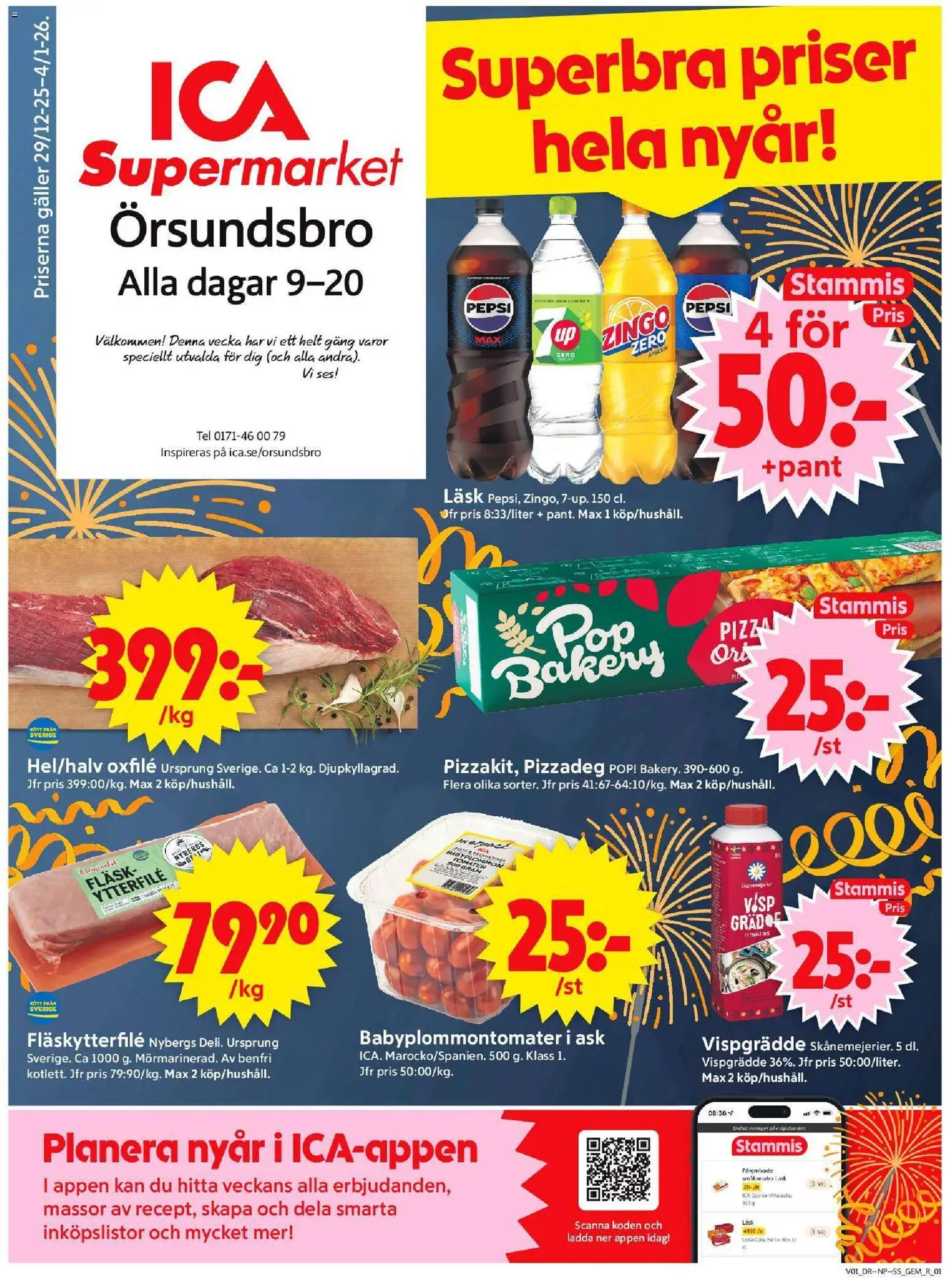Förhandsgranska reklamblad Örsundsbro från butik ICA Supermarket gäller från 30/12/2025