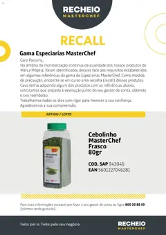 Pré-visualização do folheto da loja Recheio válida a partir de 30/07/2025