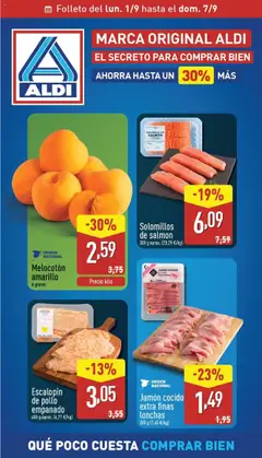 Vista previa del folleto de la tienda Aldi válido desde el 01/09/2025 