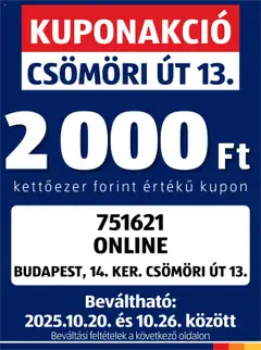 Aldi - Kupón Akció | Budapest megtekintése, amely érvényes 2025.10.20.-től