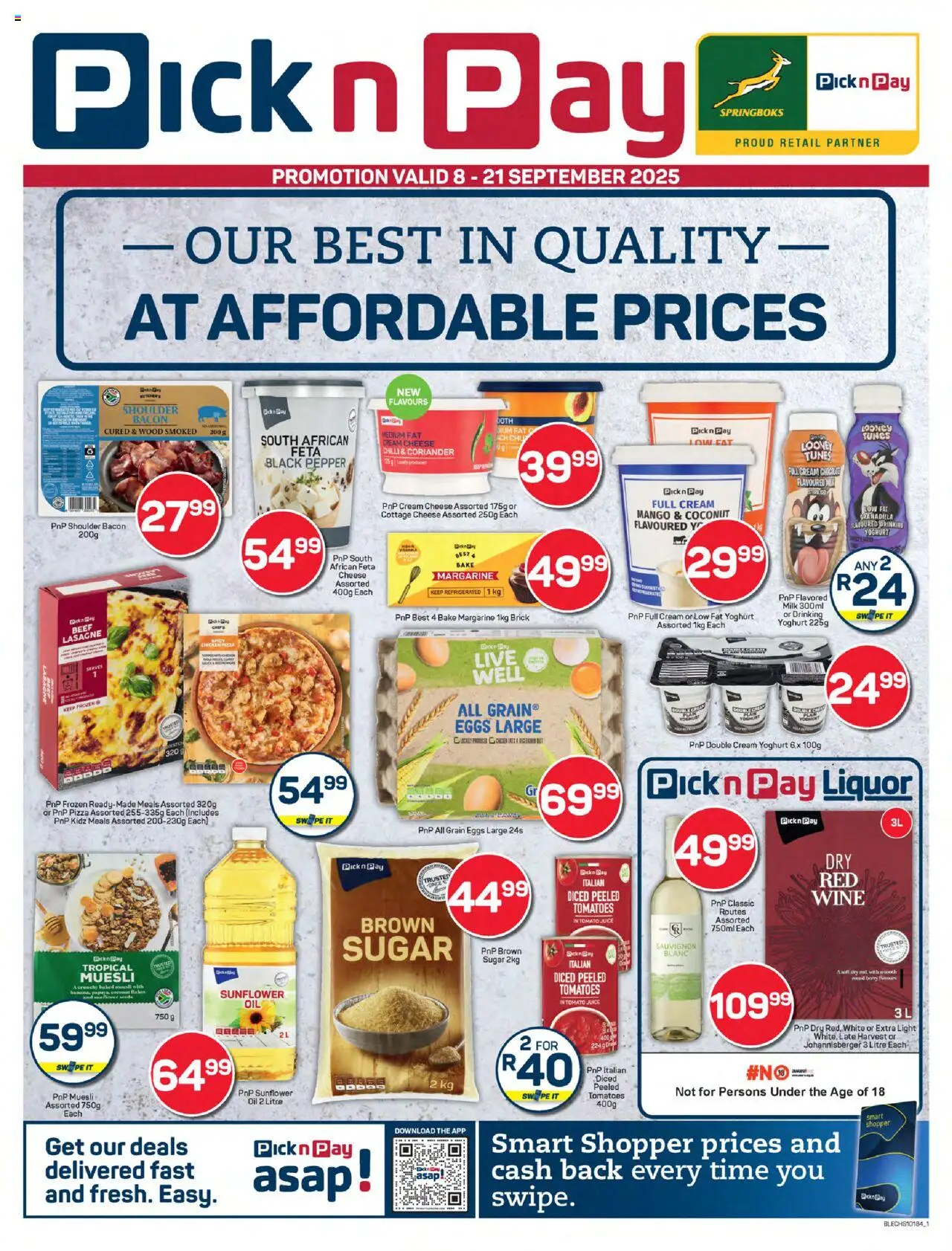 Pick n Pay Eastern Cape - Own Brand Specials from 08/09 - 21/09/2025 > Promotions