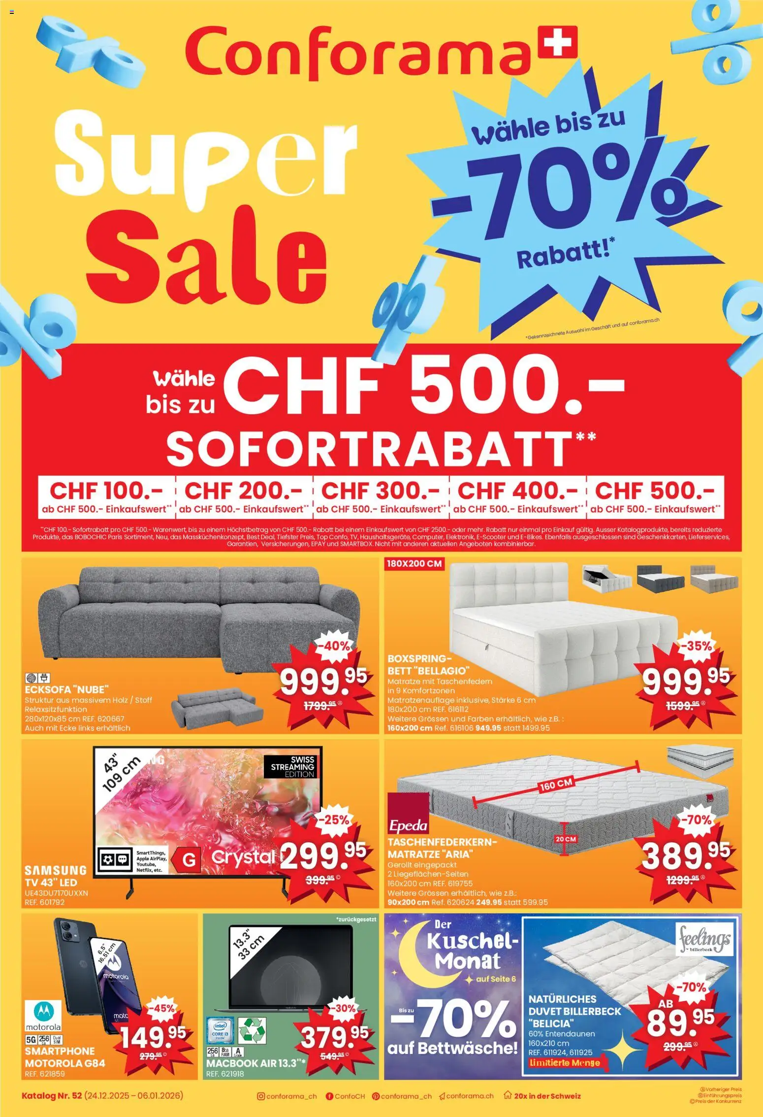 Vorschau des Merkblatts Aktionen vom Shop Conforama gültig von 24.12.2025 bis 06.01.2026