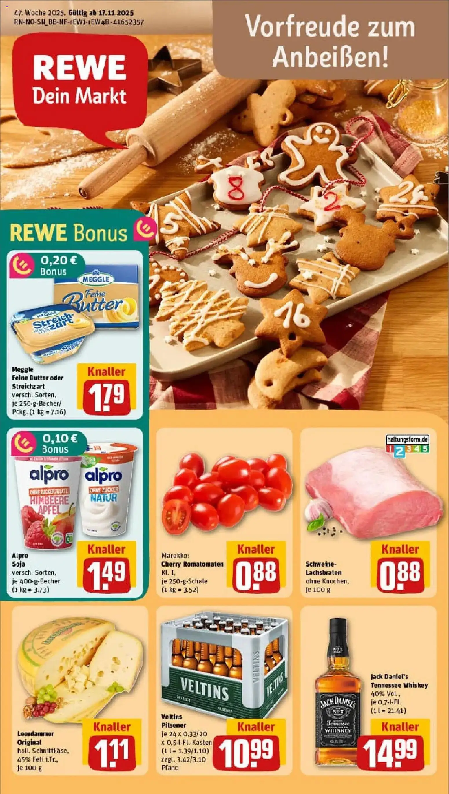 Vorschau von dem Prospekt des Geschäftes Rewe, gültig ab dem 17.11.2025