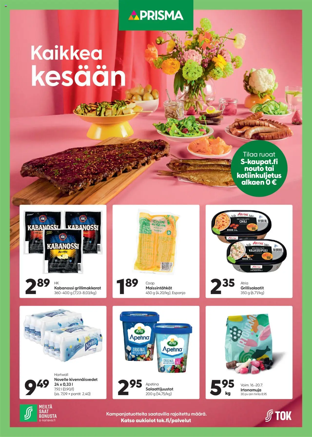 Prisma-kaupan Tarjoukset - Kaikkea kesään voimassa 16/07/2025 - Sivulla 1