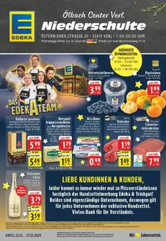 Vorschau von dem Prospekt des Geschäftes Edeka, gültig ab dem 22.12.2025