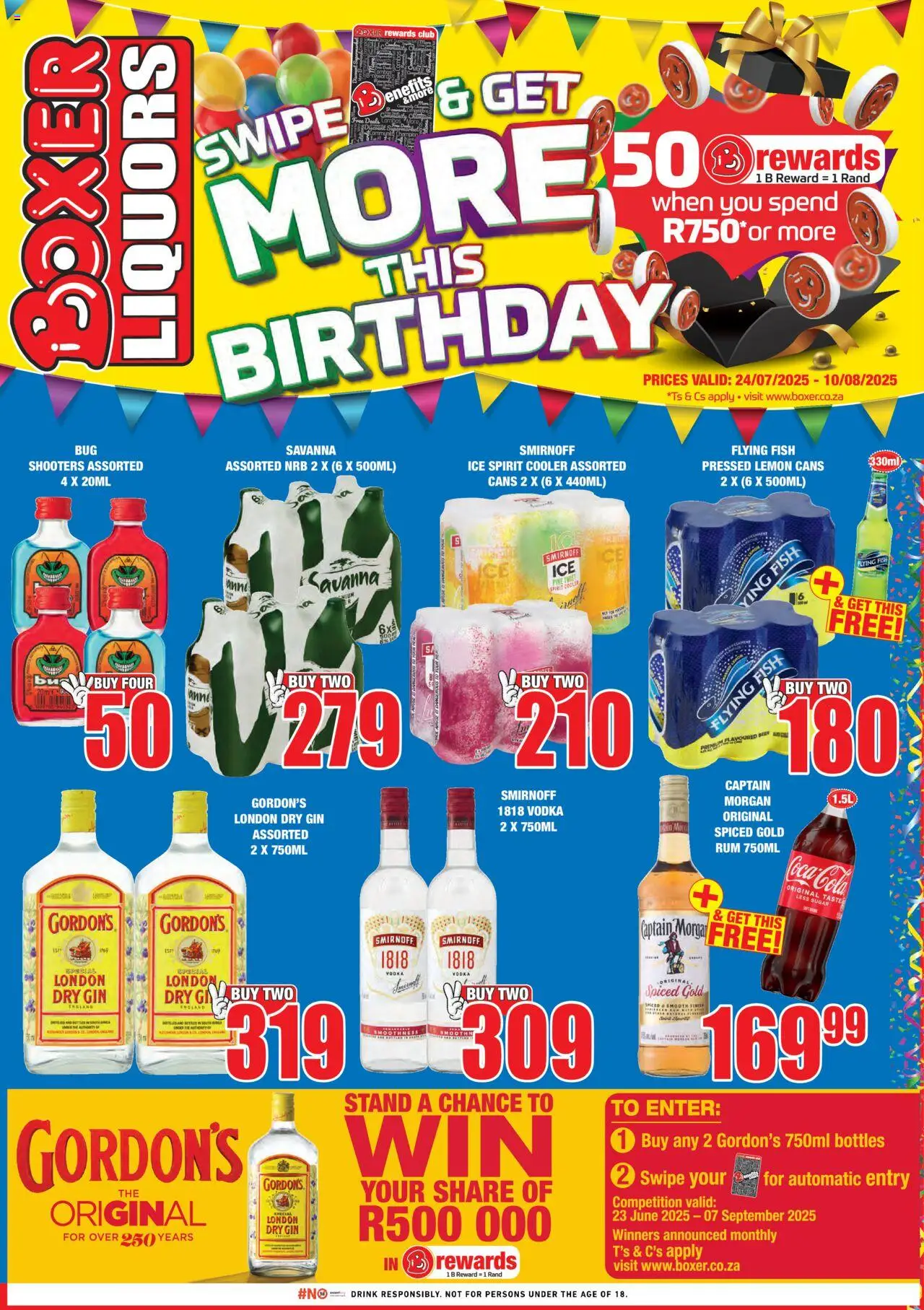 Boxer Liquor Specials from 24/07 - 10/08/2025 > Promotions